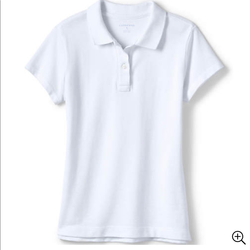White uniform polo shirt. New.